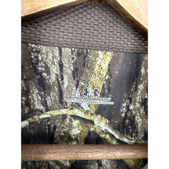 Under Armour Mens Long Sleeve Camo Button-Up Shirt Hunting Outdoor Size L - Picture 5 of 11